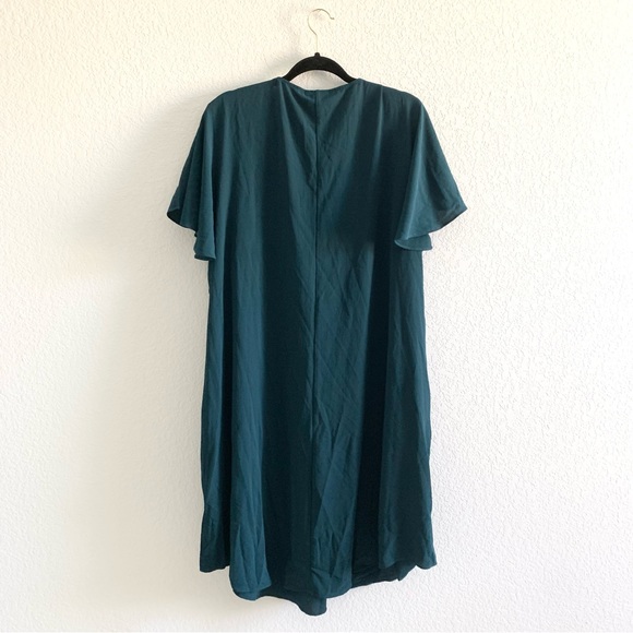 NEW City Chic Dress Sweet Fling Green TShirt Mini Dress XL 22 Flutter Sleeves - Picture 2 of 10